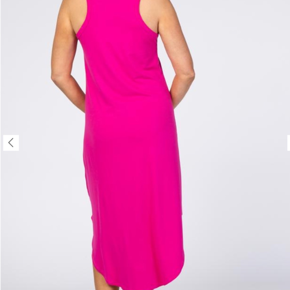 Pink Blush (maternity) V-Neck Dress - Picture 3 of 3